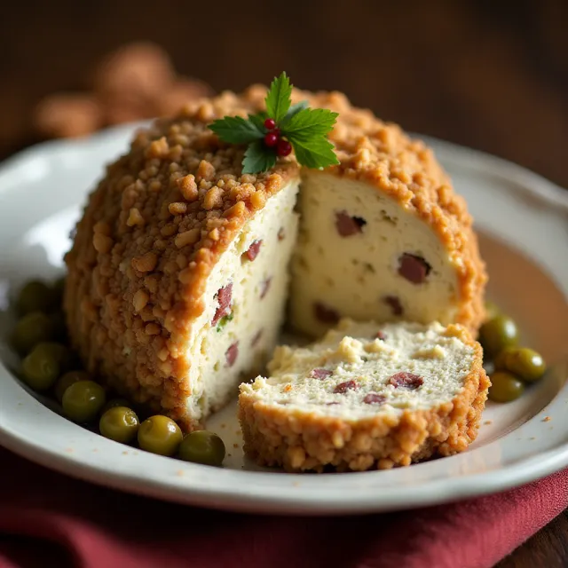 Traditional Christmas Cheese Ball