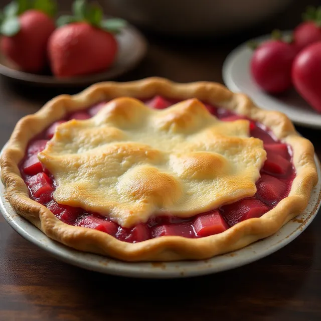 Rhubarb Pie - Single Crust
