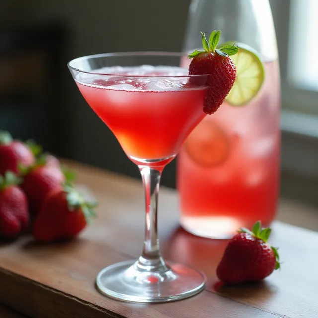 Big Batch Freezer Strawberry Cosmopolitans