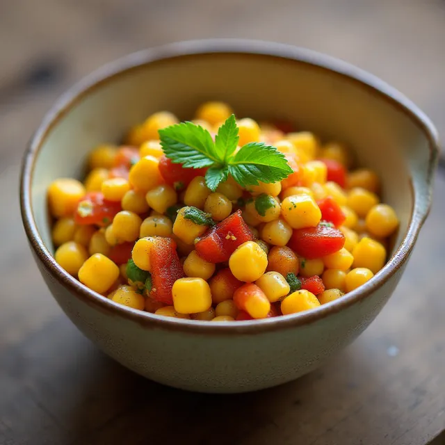 Corn and Roasted Red Pepper Salad