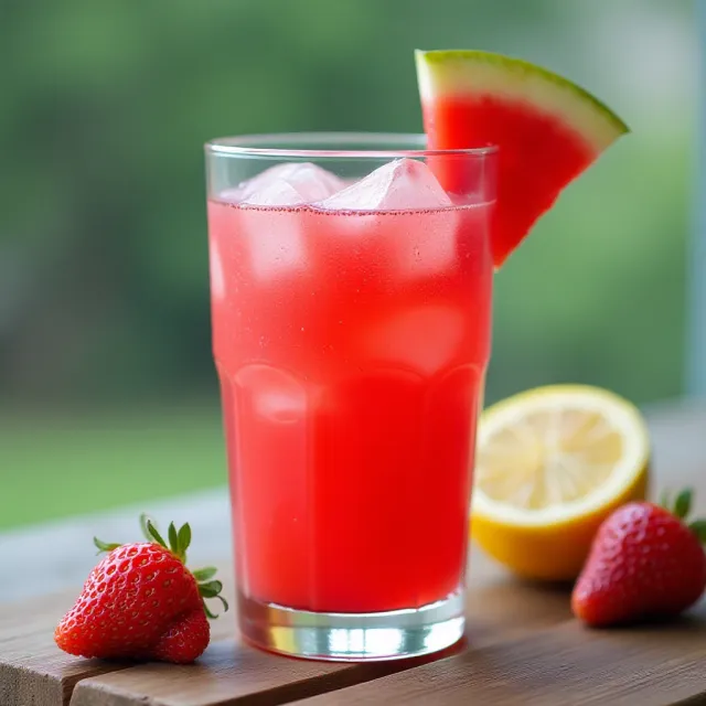 Watermelon and Strawberry Lemonade