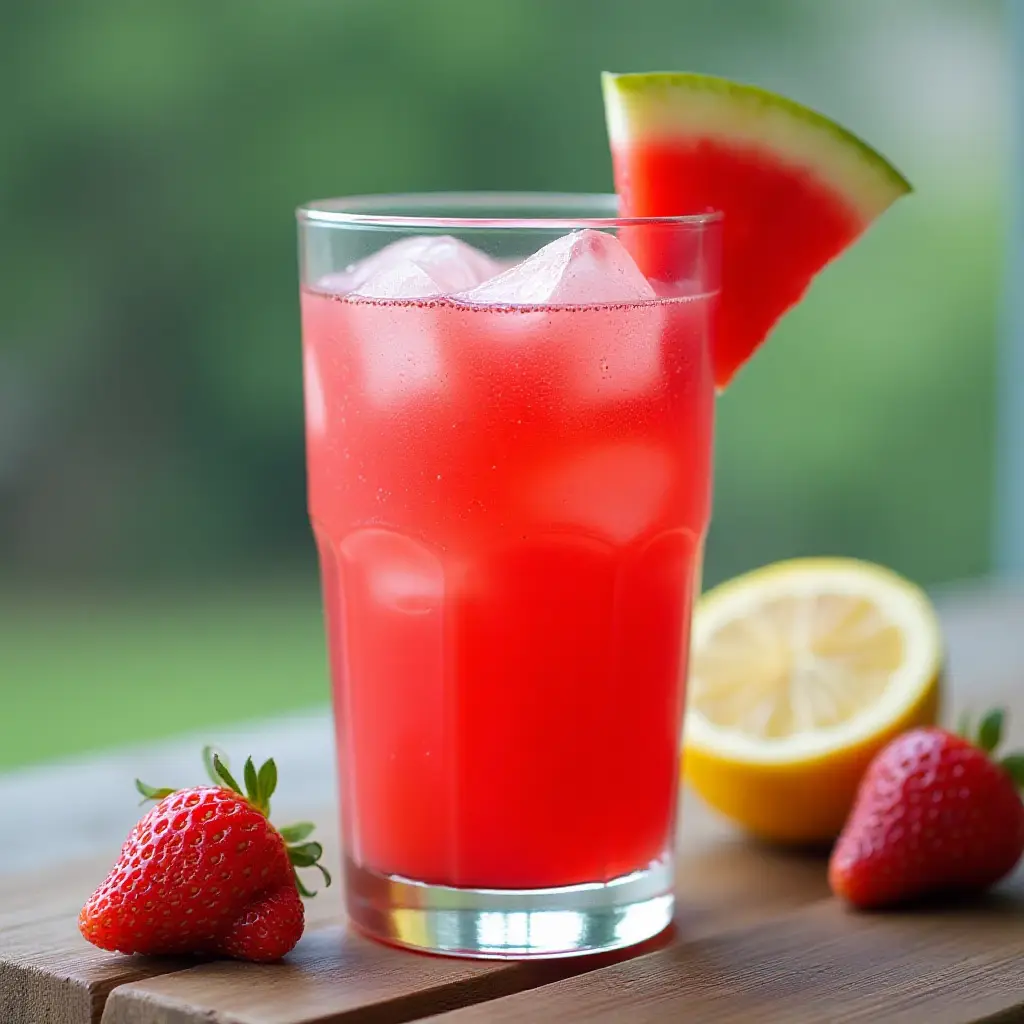 Watermelon and Strawberry Lemonade