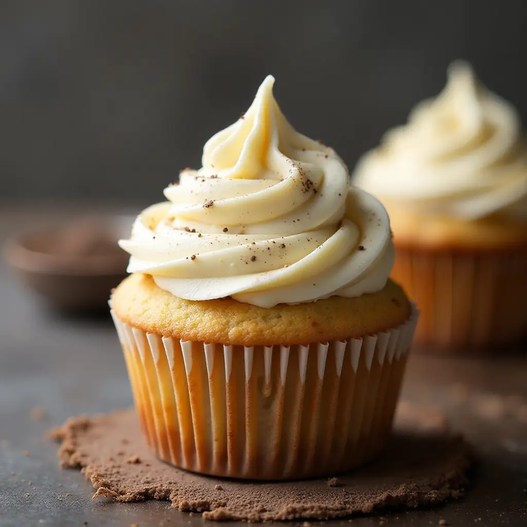 Vanilla Bean Cupcakes with Espresso Frosting