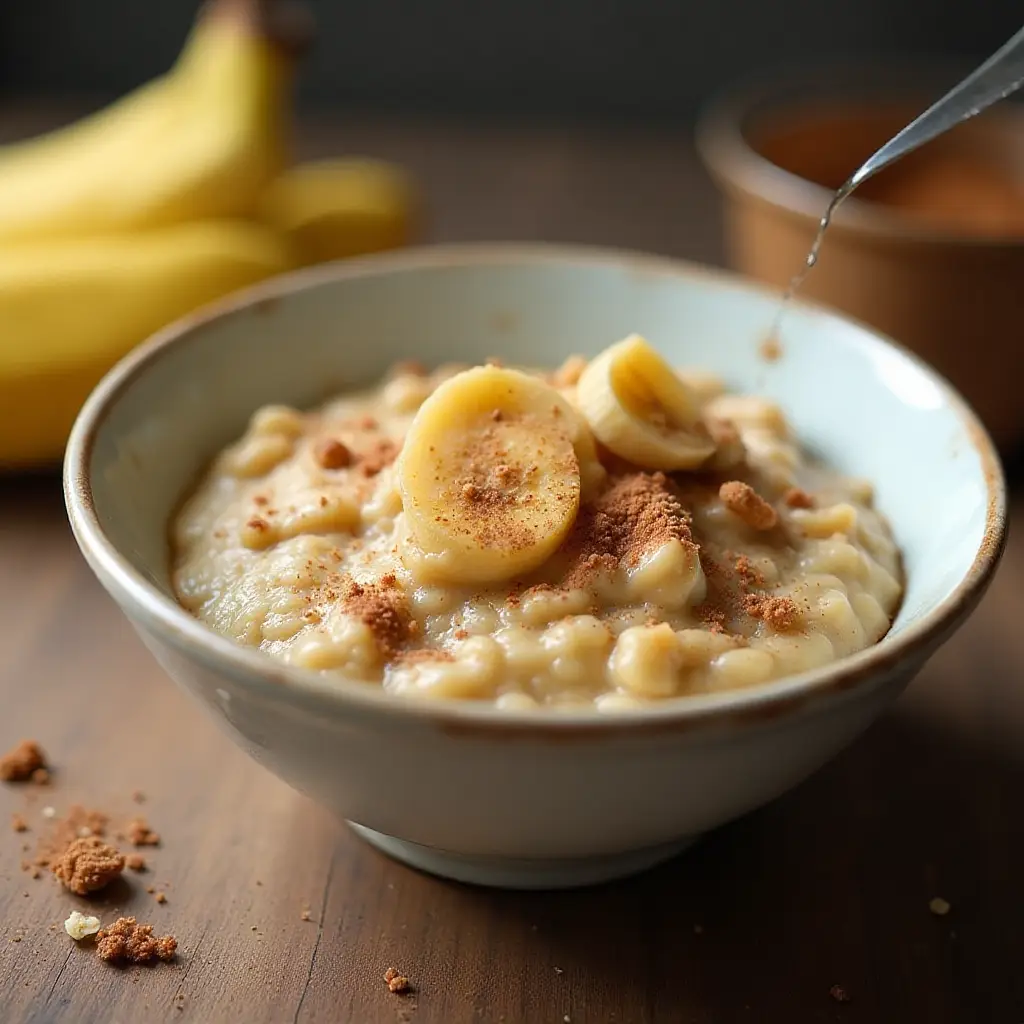 Microwave Banana Baked Oats