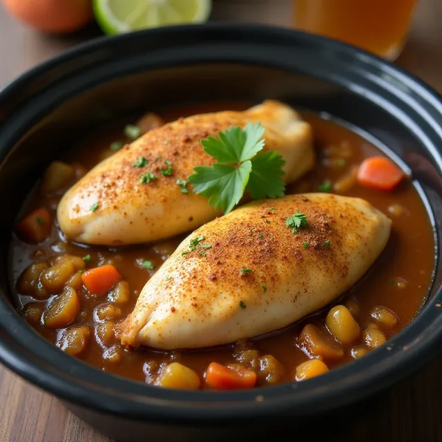 Slow Cooker Chicken Carnitas