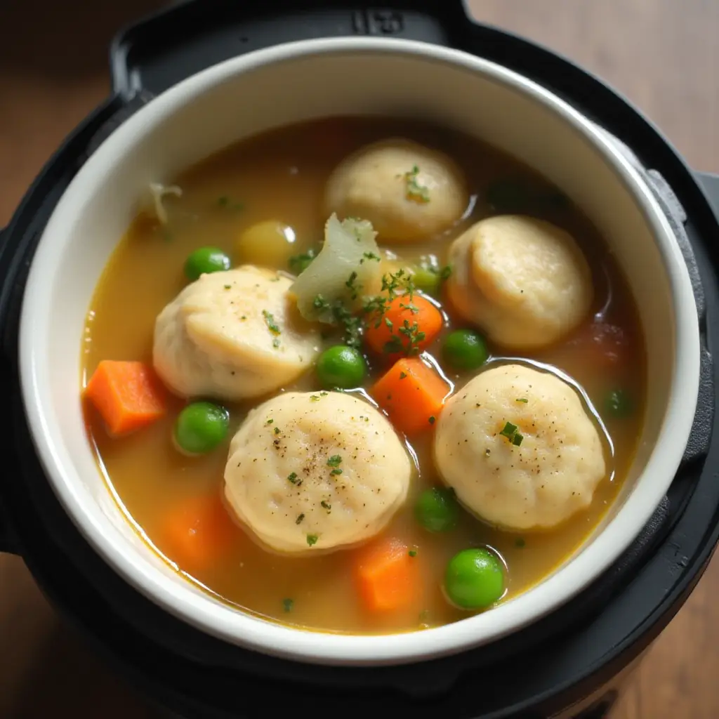 Instant Pot Chicken and Dumplings