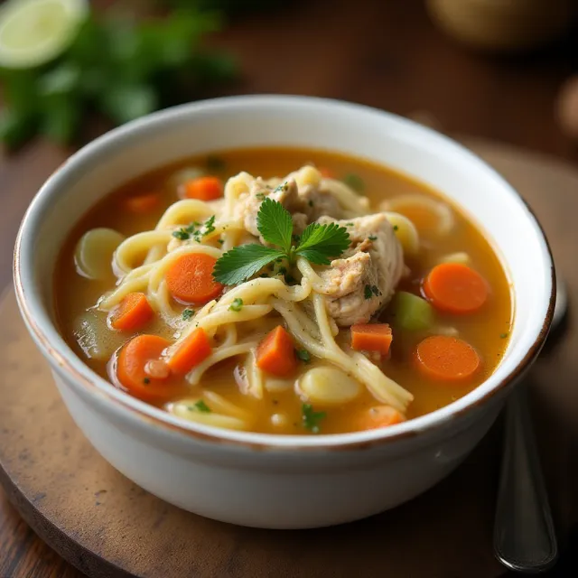 Rotisserie Chicken Noodle Soup