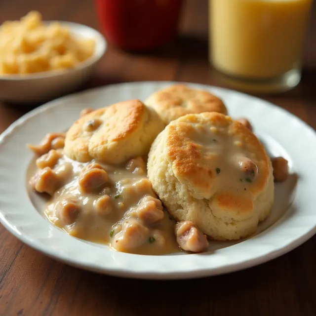 Easy Sausage Gravy and Biscuits
