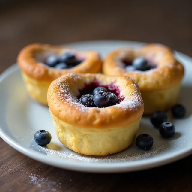 Blueberry Popovers