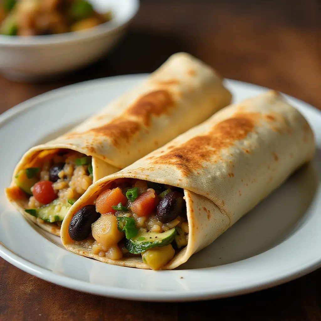 Vegetarian Black Bean Burritos