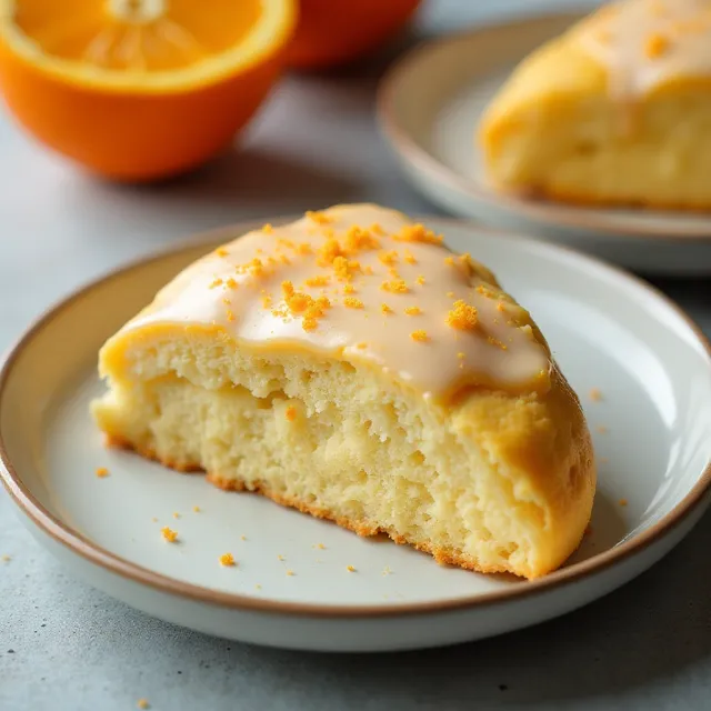 Orange Scones with Orange Glaze