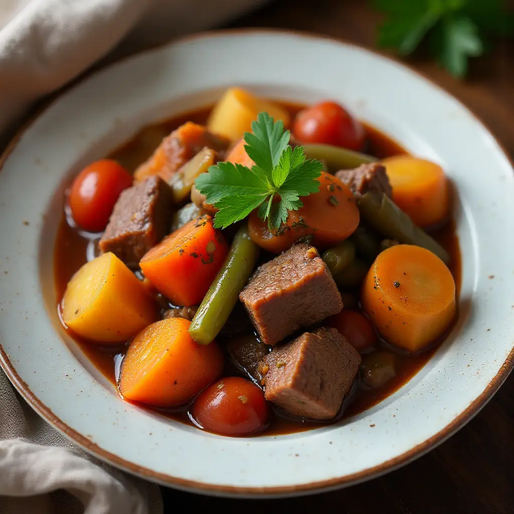 Mom's Portuguese Beef Stew