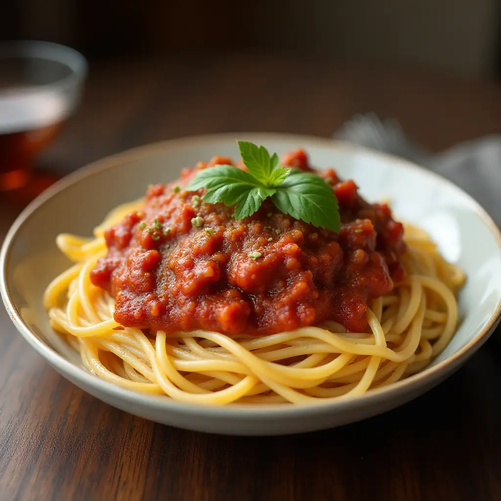 Spaghetti with Corned Beef