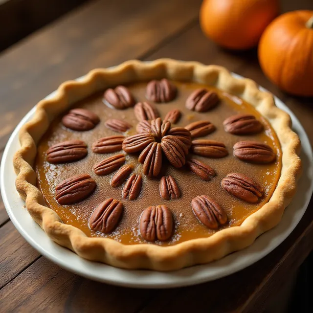 Caramel-Pecan Pumpkin Pie