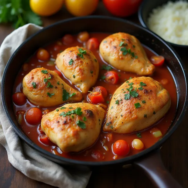 Northern Italian-Style Chicken Cacciatore