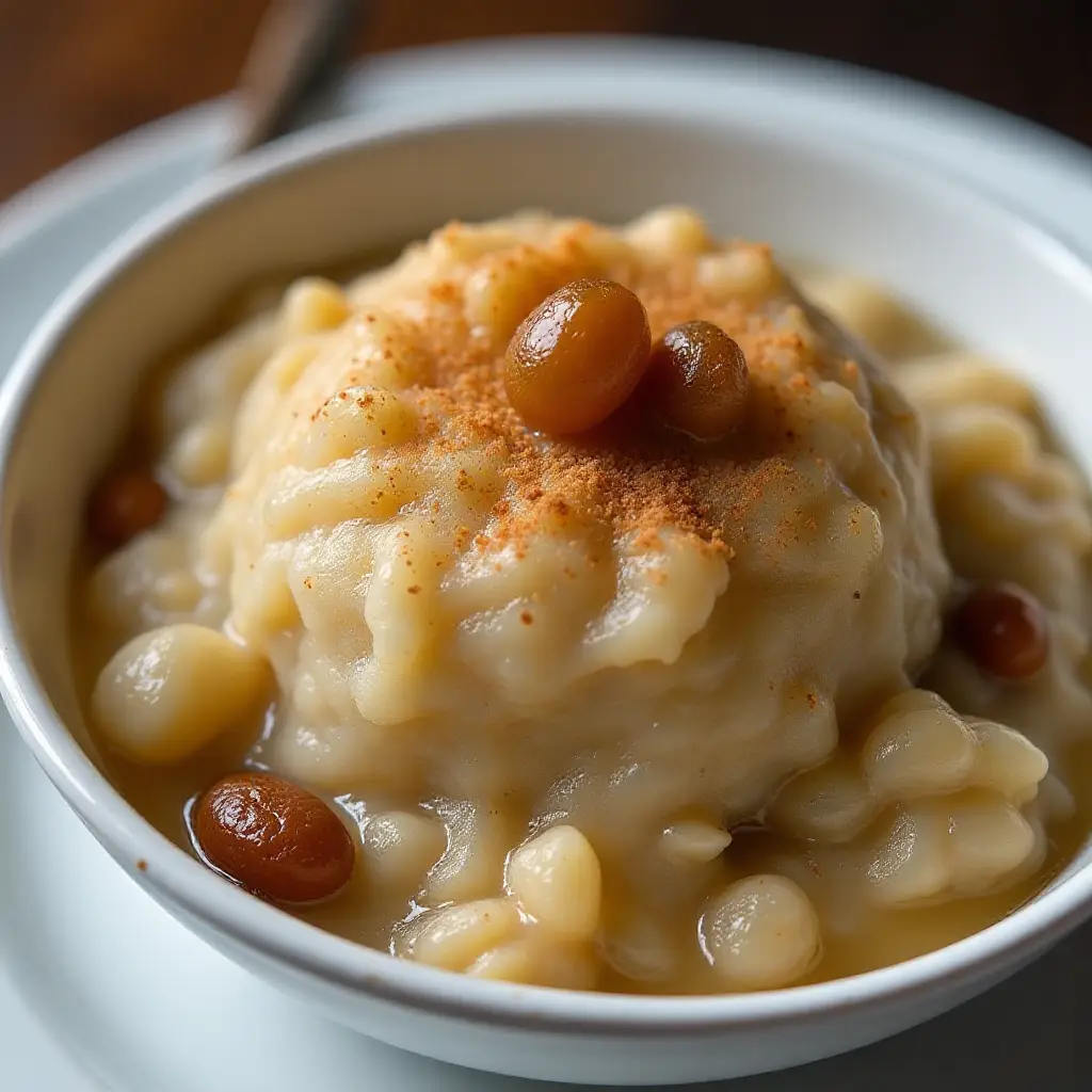 Brown Rice Raisin Pudding
