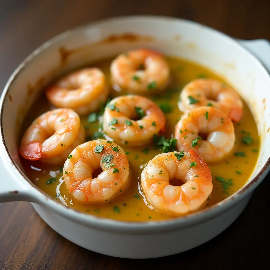 Shrimp Scampi Bake