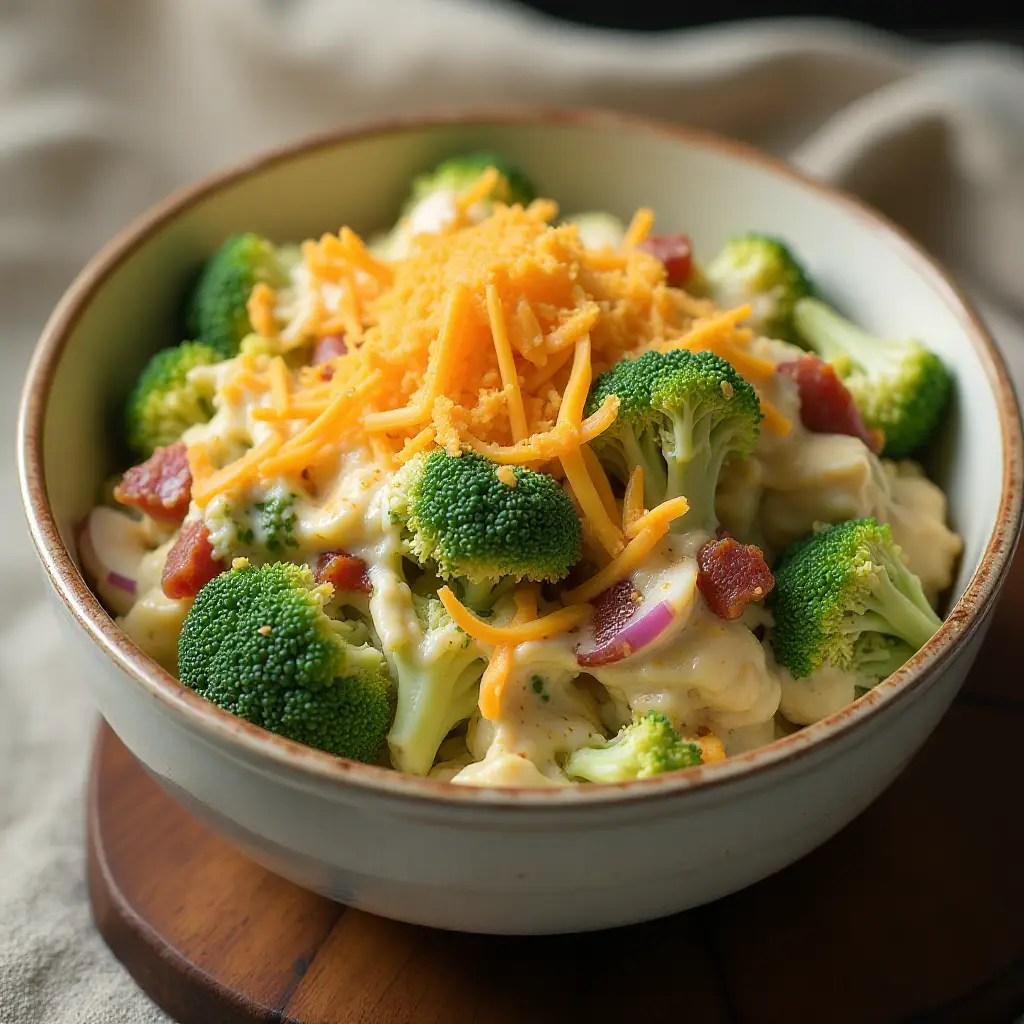 Creamy Bacon and Broccoli Salad