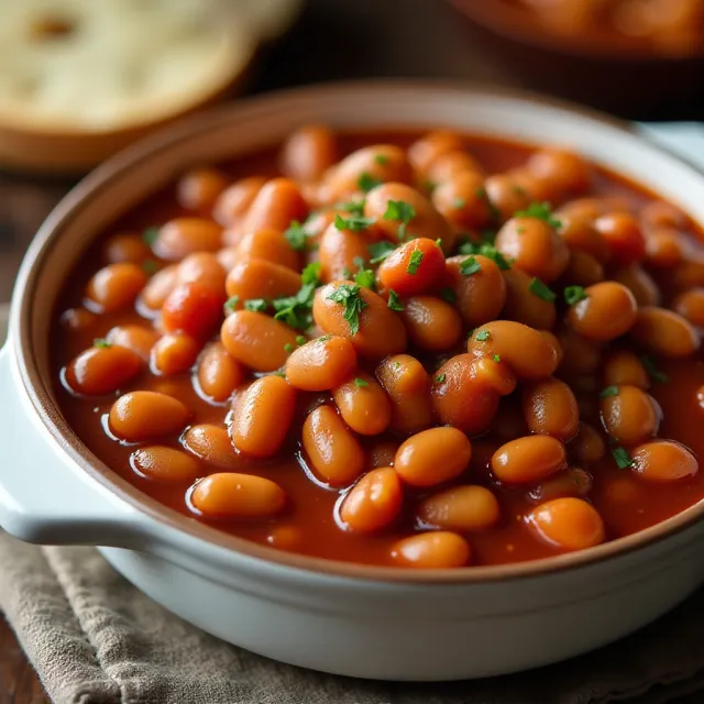 Hot Honey Baked Beans