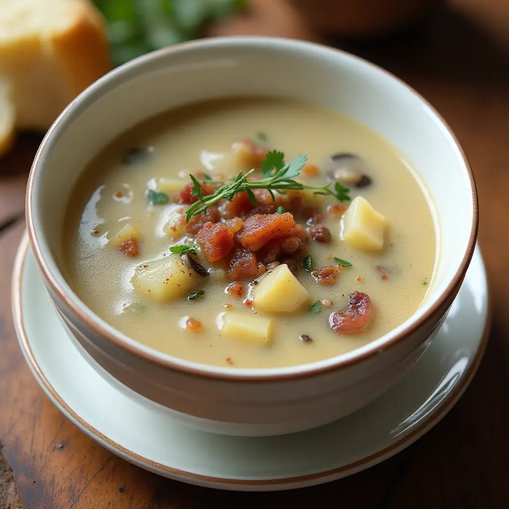 Skinny Cream of Mushroom Soup