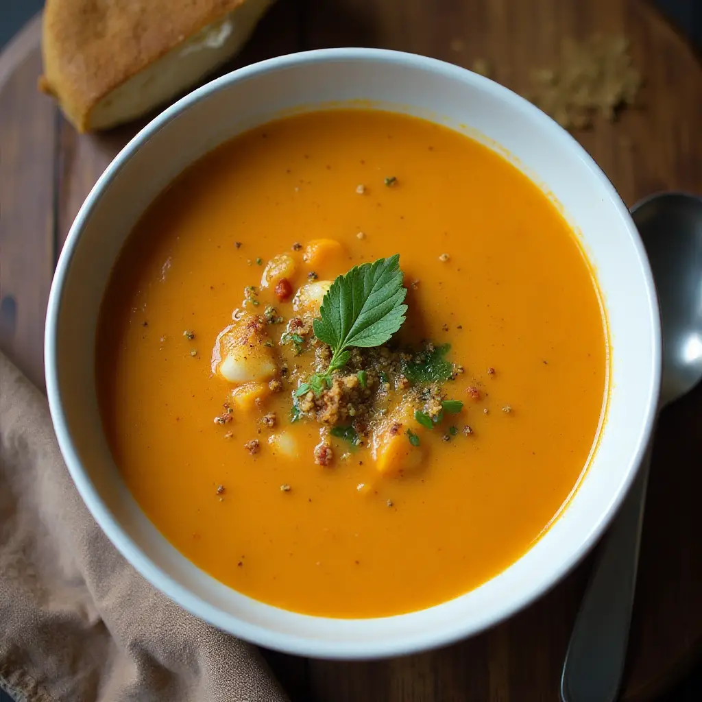 Red Curry Coconut Squash Soup