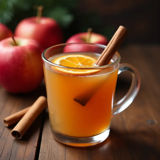 Hot Cinnamon Apple Brandy Cider