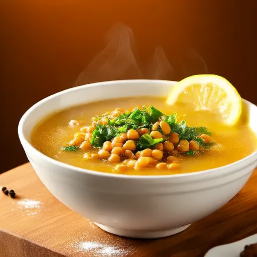 レバノン風レモンレンズ豆スープ
