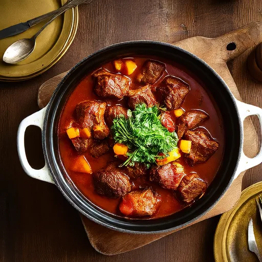 Dutch Oven Goulash Daging Sapi Giling