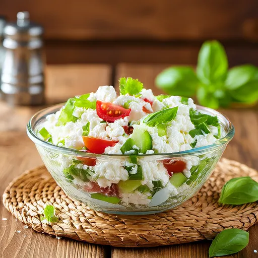 Salade au fromage cottage