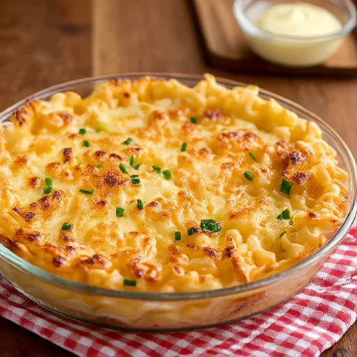 Baked Mac and Cheese with Sour Cream and Cottage Cheese