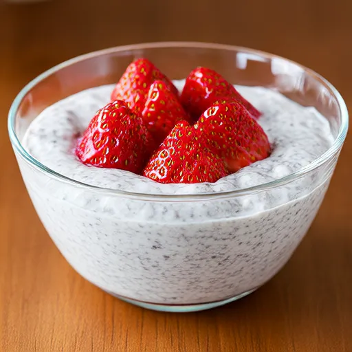 Chia Coconut Pudding with Coconut Milk