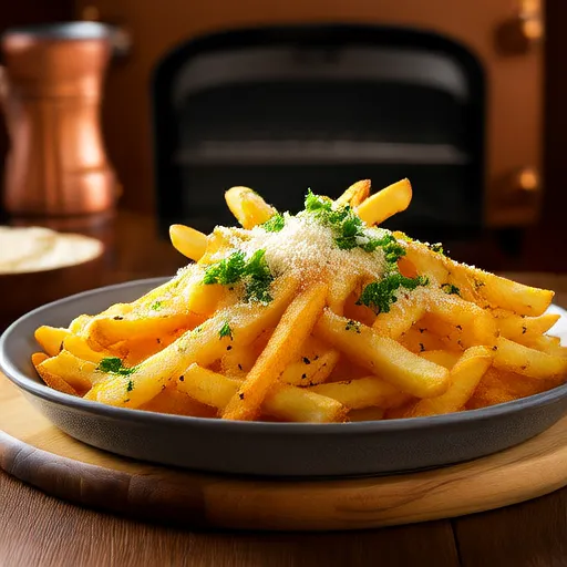 Patatine al Forno all'Aglio e Parmigiano