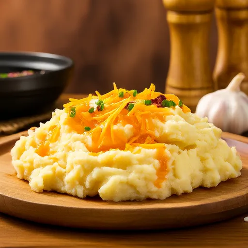 Purè di patate all'aglio e formaggio