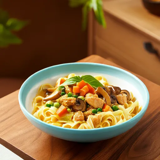 自制鸡肉和饺子