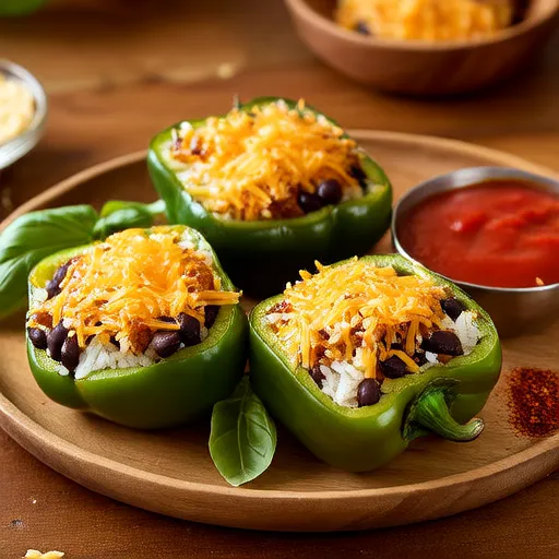 Vegetarian Stuffed Green Peppers