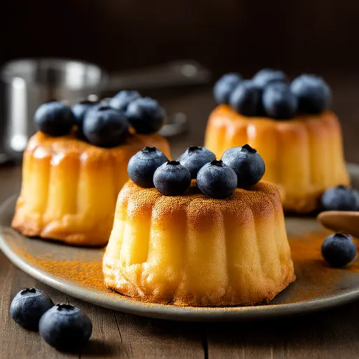 Popovers ai mirtilli