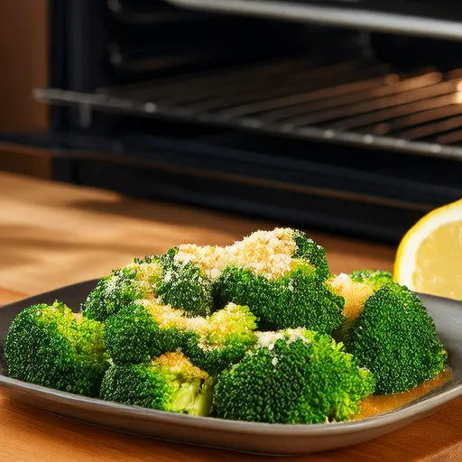 Brocoli rôti au citron et au parmesan