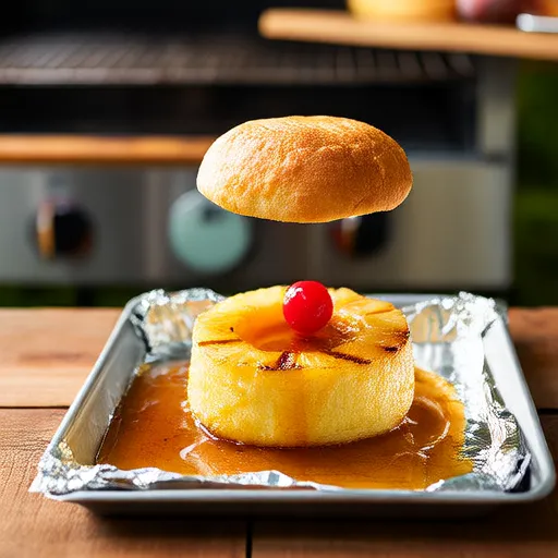 Grilled Pineapple Upside Down Cake