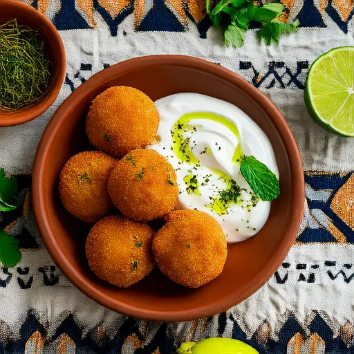 Yoğurt-Dill Soslu Falafel