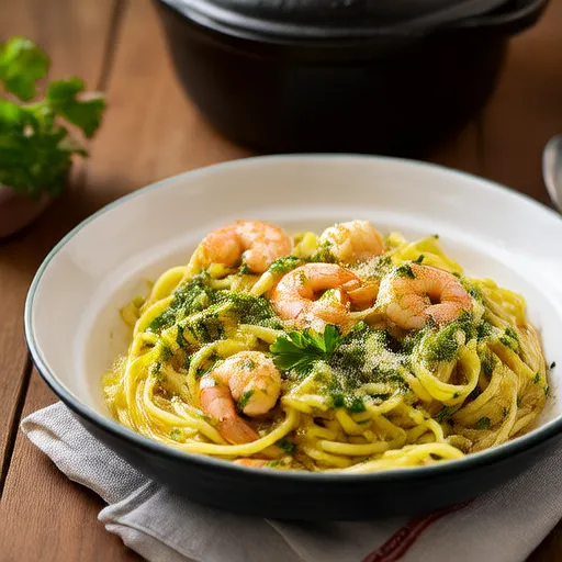 Lemon Pepper Pasta Seafood