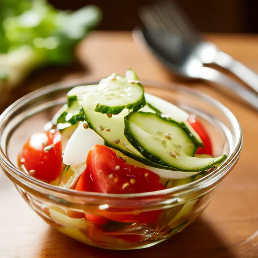 Salad Dưa Chuột Cà Chua Ngâm của Mẹ
