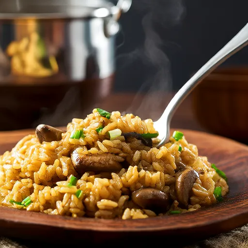 Instant Pot Naturreis und Pilzrisotto