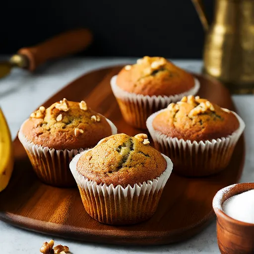 Muffins de Plátano Más Ligeros