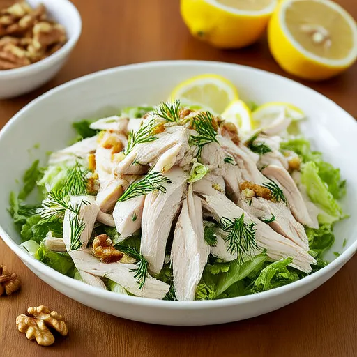 Ensalada de pollo con eneldo