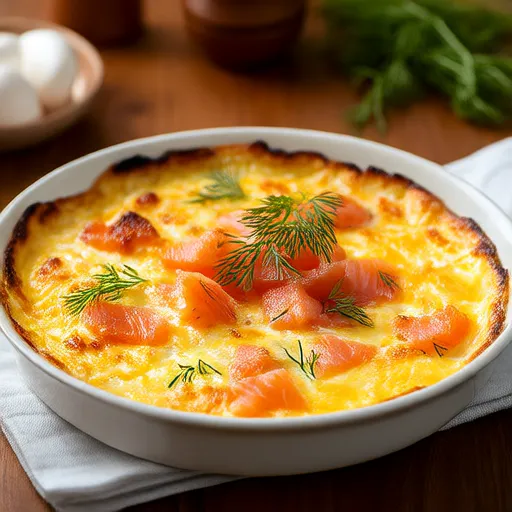 Smoked Salmon Breakfast Casserole
