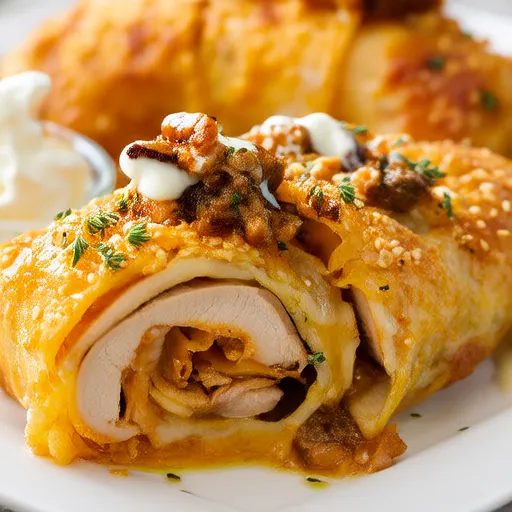 Rodelas de Frango à Moda Cordon Bleu