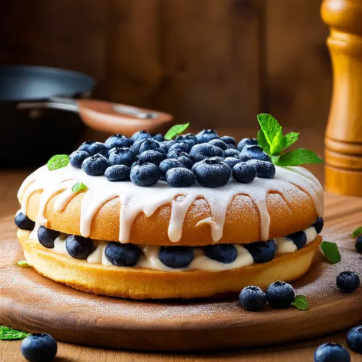 Blaubeer-Shortcake