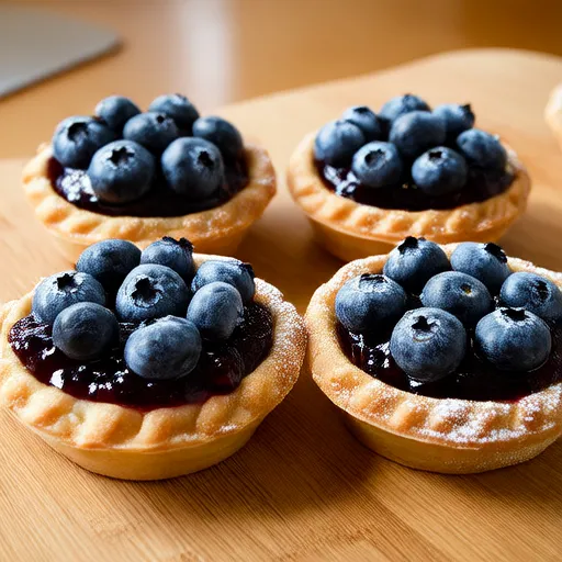 Mini Blueberry-Marscarpone Pies