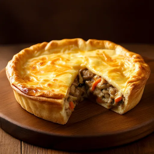 Käsiges Hühnerfleischpastete