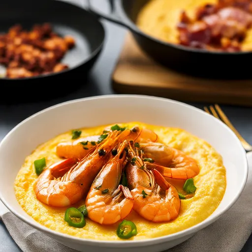 Món Tôm và Bột Yến Mạch của Chef John
